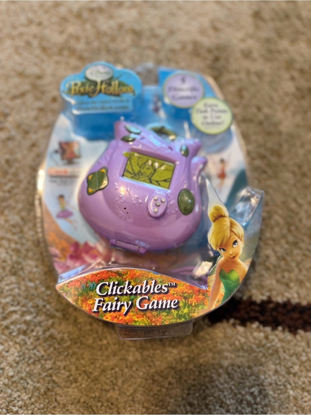 Disney Purple Tinker Bell Clickables Fairy Handheld Game